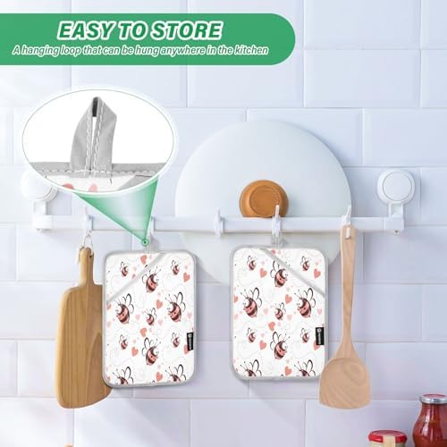 Kcldeci 2Pack Heat Resistant Oven Mitts and Pot Holders