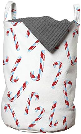 Perfect for Holidays Candy Cane Laundry Bag from Ambesonne
