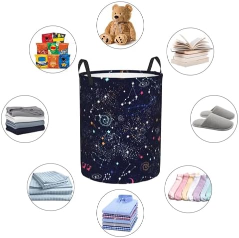 Galaxy Constellation Water Resistant Laundry Basket