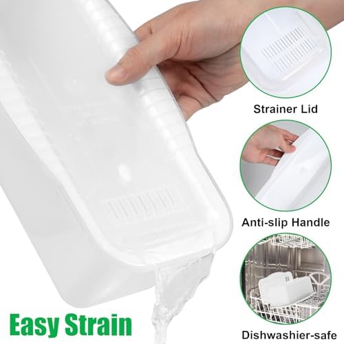 Potahouse Microwave Pasta Cooker With Strainer Lid Quick Easy Cooking