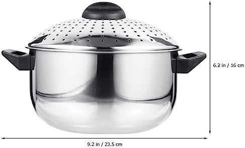 Hemoton Stainless SteelCooking Pot pasta pot Noodles 16CM