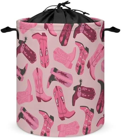 MEIKKO Trendy Pink Storage Waterproof Collapsible Laundry Hamper