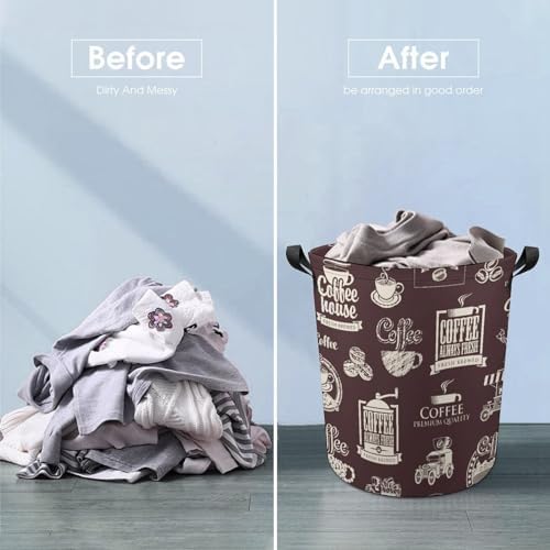 173x138-inch Waterproof Collapse Laundry Hamper for Durable Storage