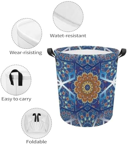 Beautiful Abstract Geometric Boho Laundry Hamper