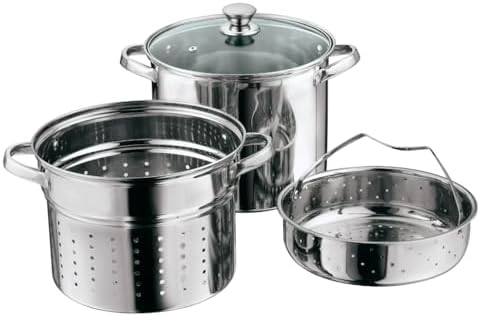 GDUFAMIU 8-Quart Multi-Cooker Set with Glass Lid