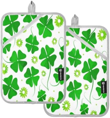 Kcldeci Spring Green 2-Pack Pot Holder Set