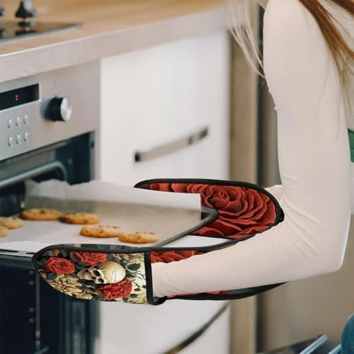 Tavisto Halloween Skull Double Oven Mitts