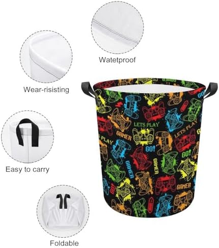 Game Theme Laundry Basket for Gamers
