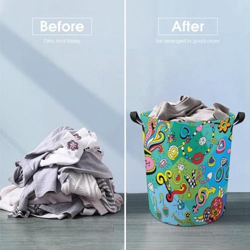 Join Our Retro Family Heart Laundry Hamper