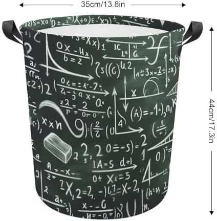 Maths Equation Vintage Collapsible Laundry Basket