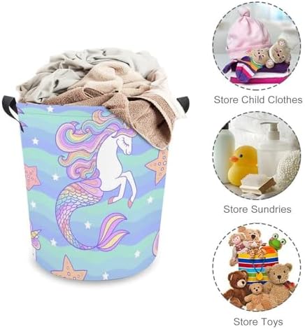 Stylish Portatile Waterproof Collapsible Laundry Hamper for Families College Students