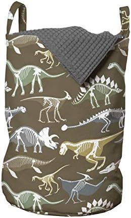Dinosaur-Printed Laundry Basket