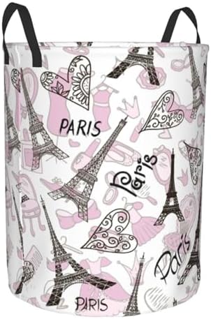 Waterproof Paris Eiffel Tower Clothes Basket
