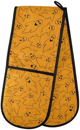 Susiyo Halloween Ghost Double Oven Mitts Heat Resistant