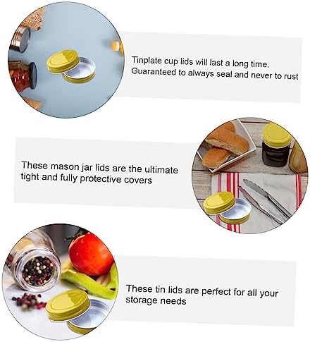 7cm Mason Jar Replacement Lids Easy to Clean Leak-Proof