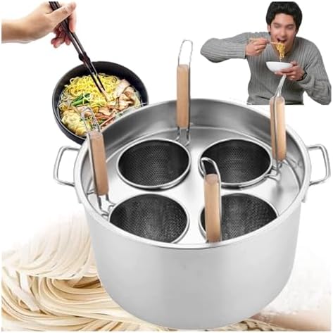 Sturdy 4-Piece Multifunctional Pasta set with Strainer and Divider