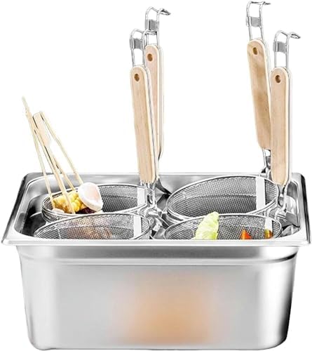 AttreX 4-Hole Stainless Steel Pasta Pot with Strainer