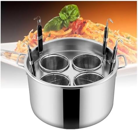 DAOUXIAOSP Pasta Cooker Set with 4 Strainer Baskets