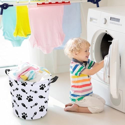 Water-Resistant Collapsible Laundry Basket for Families Students