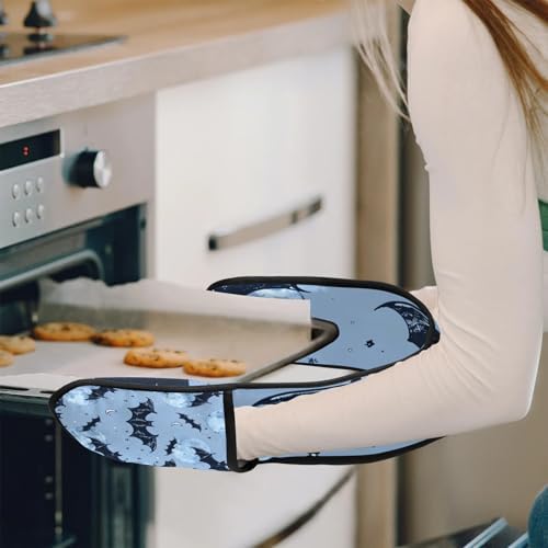 Pumpkin Halloween Proboscis Oven Mitts - Heat-Resistant Padded for Safe Cooking
