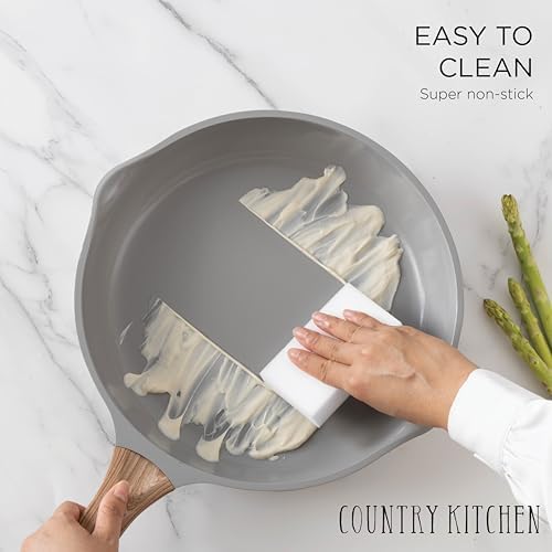Country Kitchen Nonstick Pots and Pans Set 14-Piece