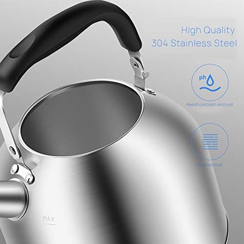 MAXCOOK Stainless Steel Whistling Tea Kettle Boiling Water
