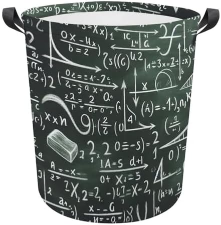 Maths Equation Vintage Collapsible Laundry Basket