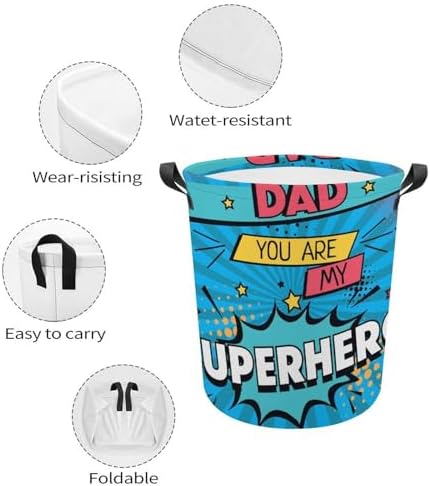 Happy Fathers Day mekkohappyfathersdaylaundryhamperwaterproofpopartquoteboughtfor