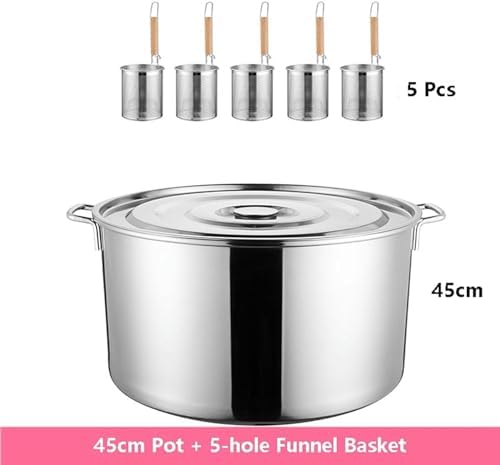 Stainless Steel Soup Pan Set with Divider and Colander Strainer
