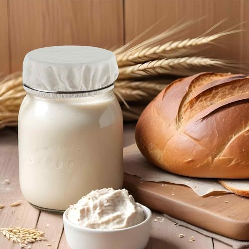 6Pack Sourdough Starter Jar Covers Cloth
