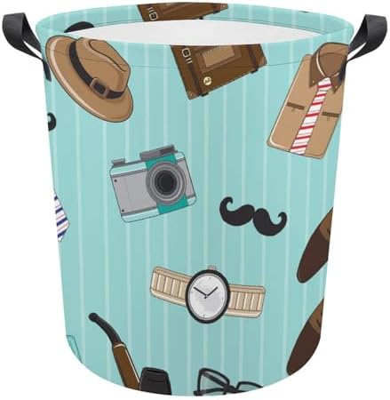 Mpq Mens Stripe Laundry Hamper