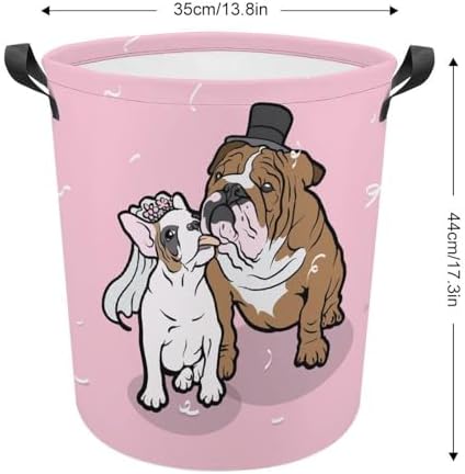 MeikoKo French Bulldog Couple Storage Basket