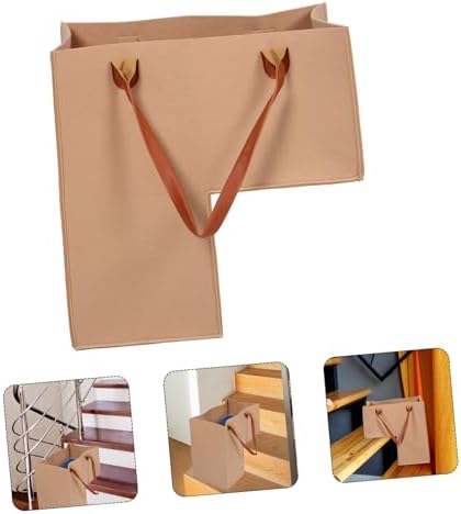 Golden Felt Folding Laundry Hamper for Stairs Efficient Clothes Organizer Basket