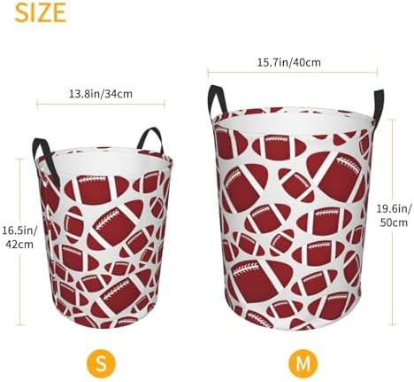 Football-Themed Laundry Hamper for Easy Storage