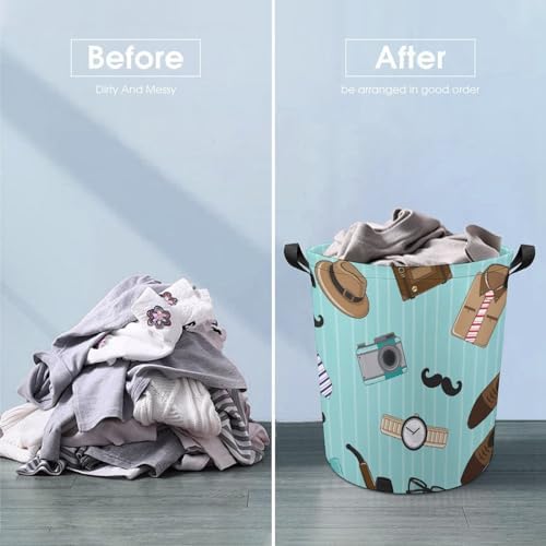 Mpq Mens Stripe Laundry Hamper