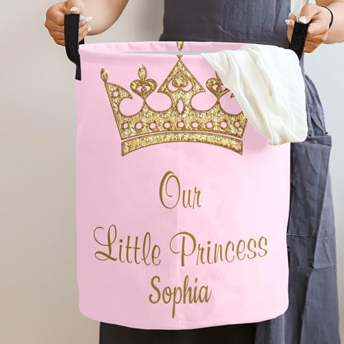 Our Little Princess Large Storage Laundry Basket Handle Included