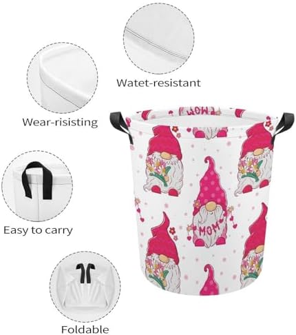 Happy Mothers Day Home Kitchen Compact Laundry Happer Water-Resistant Easy to Use