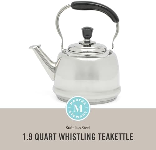Martha Stewart KingSTRE Large 2 Qt Steam Kettle - Elegant Functional