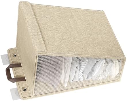 Wall Mounted Foldable Laundry Basket with Handles for Bedroom