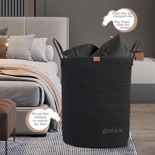 Sturdy Durable Woven Laundry Hamper Basket for Storage