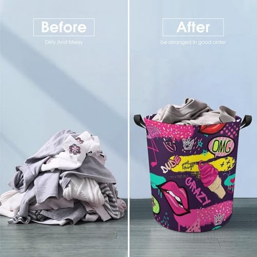 Collapsible Ice Cream Laundry Hamper