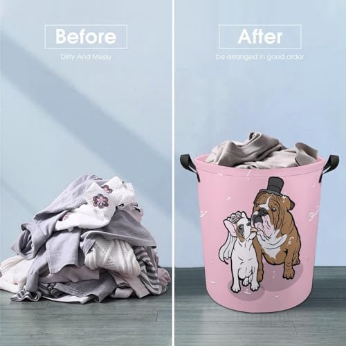 MeikoKo French Bulldog Couple Storage Basket