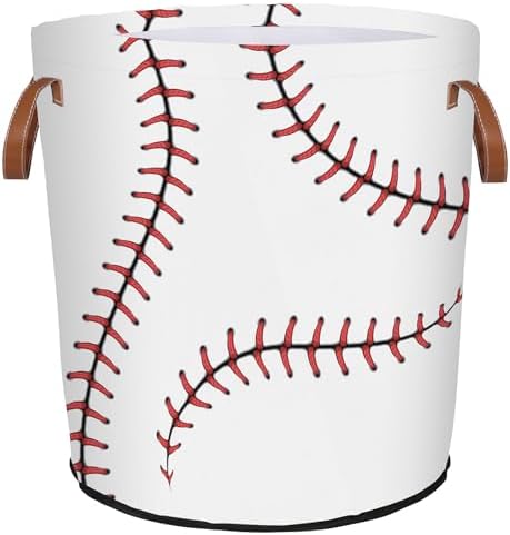 Mozaigos Baseball Texture Laundry Hamper