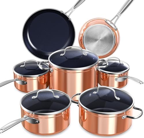 Nuwave Healthy Duralon Blue Ceramic Cookware Set