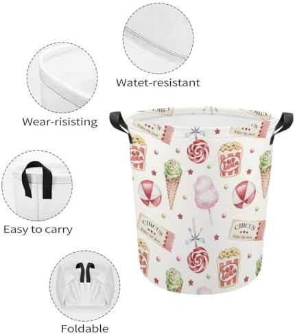Ice Cream Circus Ice Cream S Collapsible Laundry H