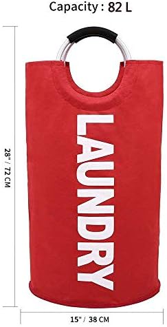 WZ Geanmoki 82L Laundry Basket Red Foldable