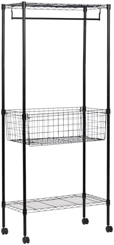Clothes Hanger Basket Organizer