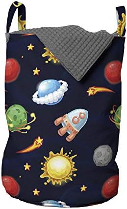 Space-Themed Laundry Hamper for Laundromats