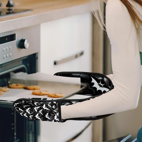Halloween Bats Heat-Resistant Oven Mitts 354x75