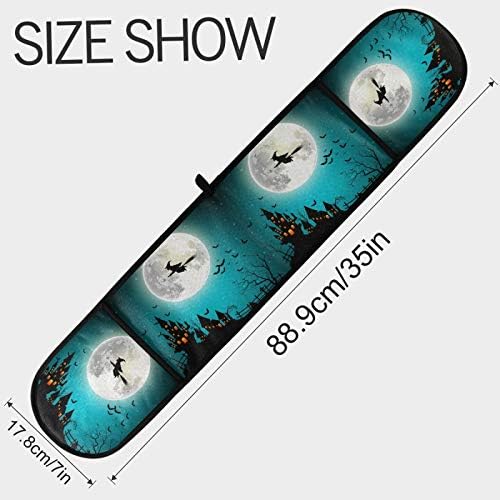 AUUXVA Long Double Oven Mitt for Baking Halloween
